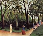 Henri Rousseau View of the Luxembourg,Chopin Monument painting